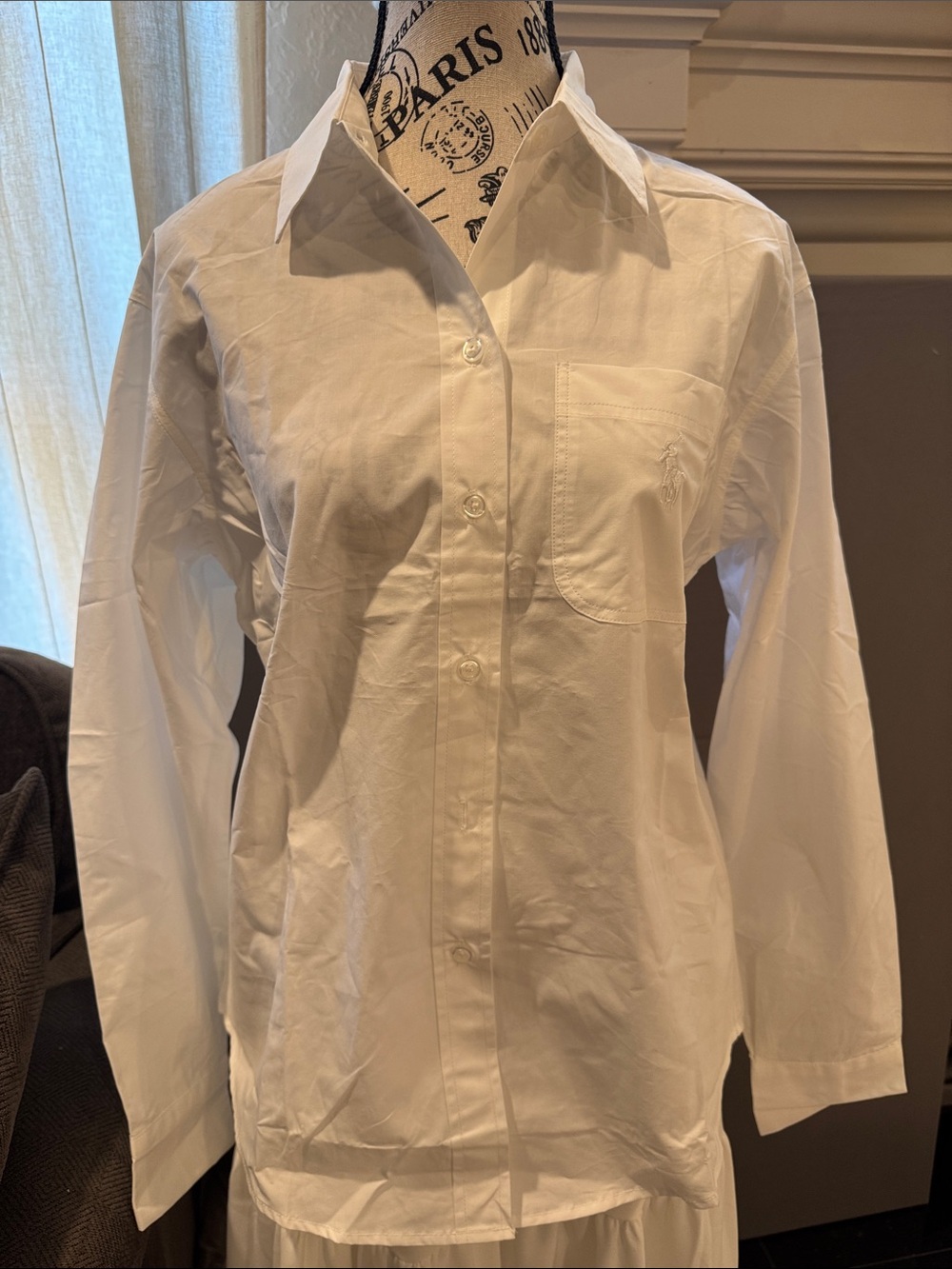 Polo by Ralph Lauren White Long-Sleeve Button-Up Shirt
